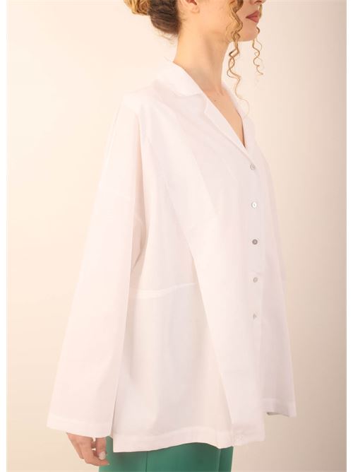 white poplin tailored shirt Laboratorio Capri | BAKERBIANCO